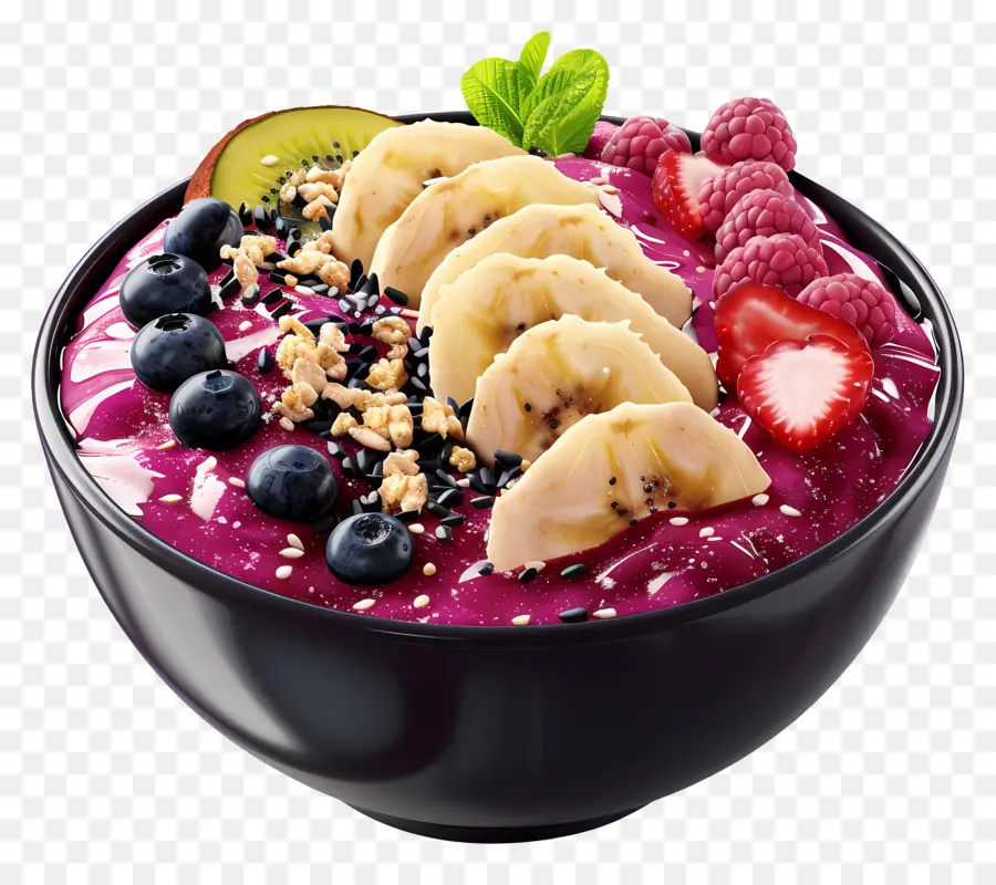 Mangkuk Acai，Mangkuk Smoothie PNG