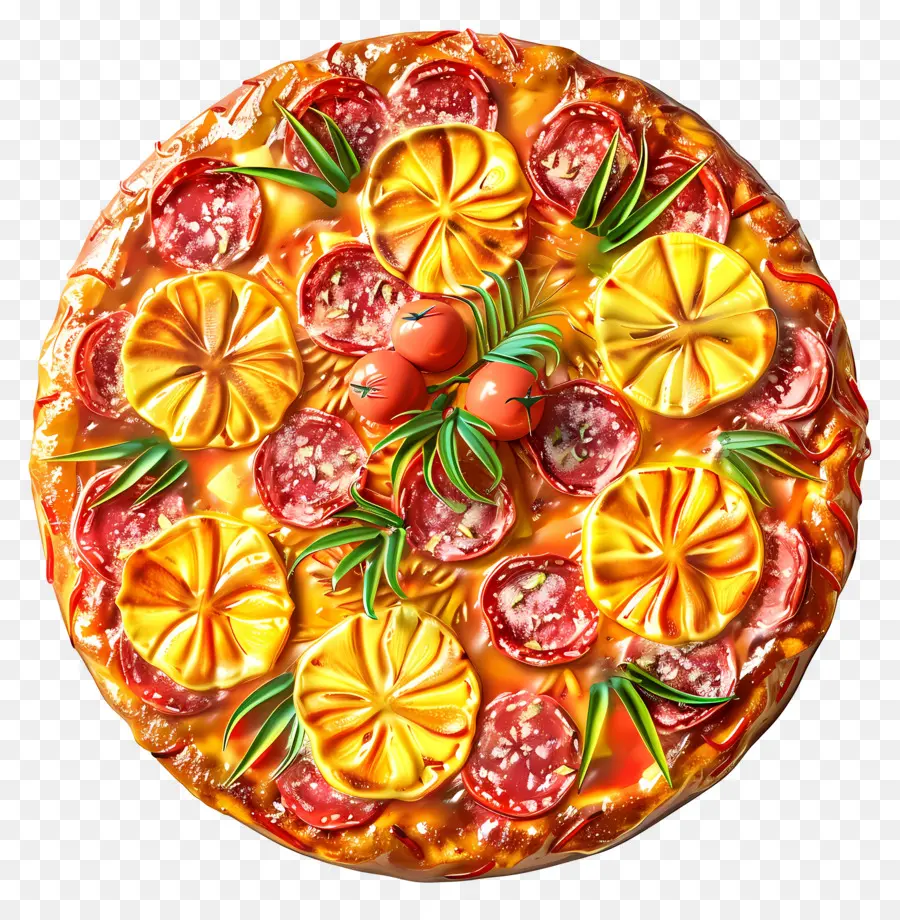 Pizza Hawaii，Pizza PNG