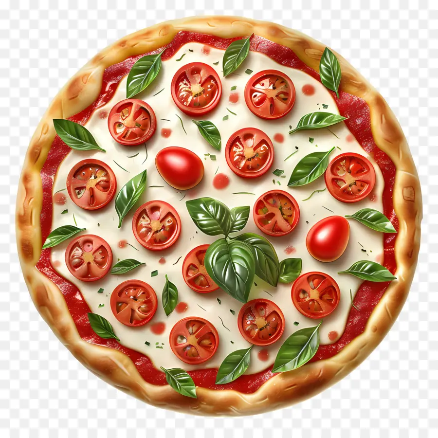 Pizza Margherita，Pizza PNG