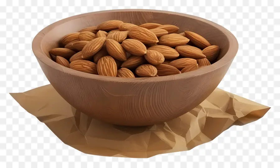 Mangkuk Almond，Semangkuk Almond PNG