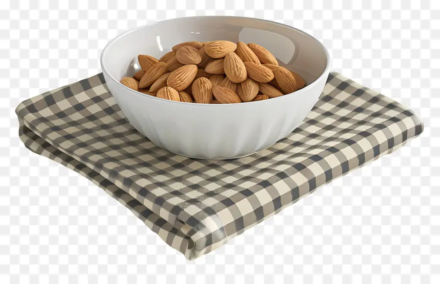 Mangkuk Almond，Kacang Almond PNG