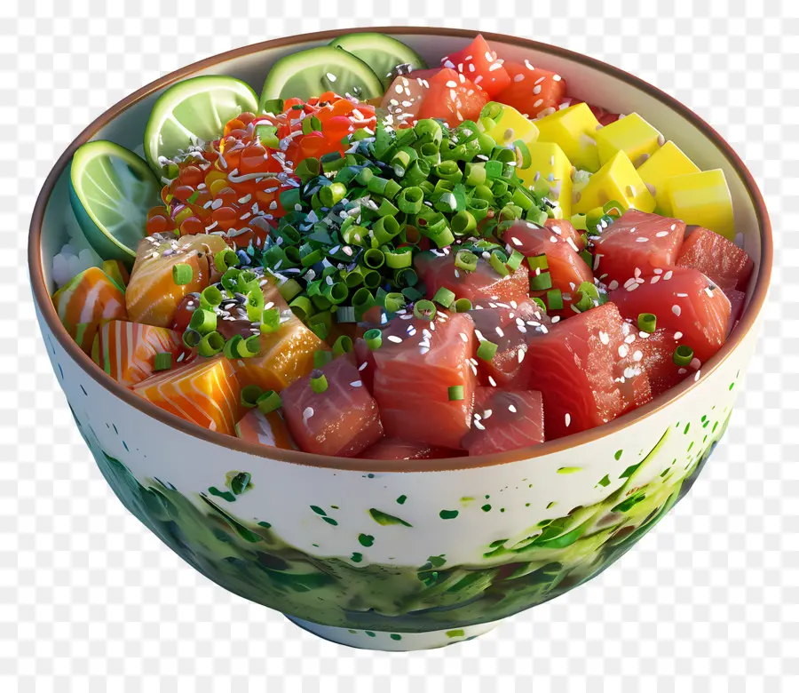 Mangkuk Poke，Mencolek PNG