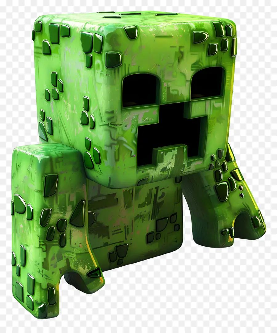 Minecraft Menjalar，Tanaman Merambat Hijau PNG