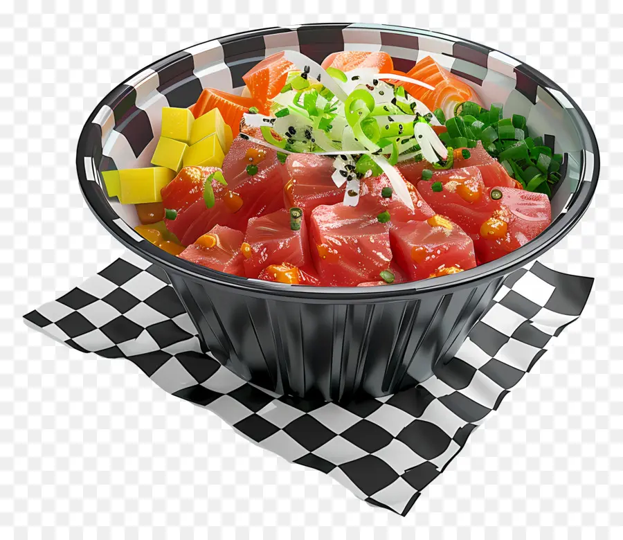 Mangkuk Poke，Sushi PNG