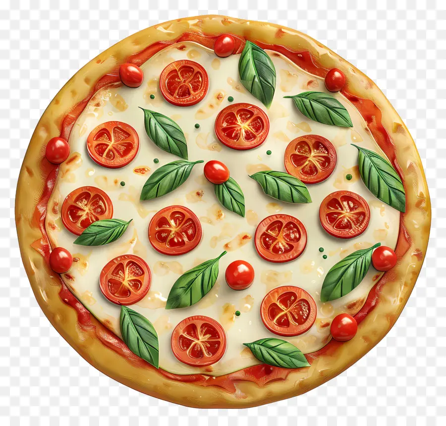 Pizza Margherita，Pizza PNG