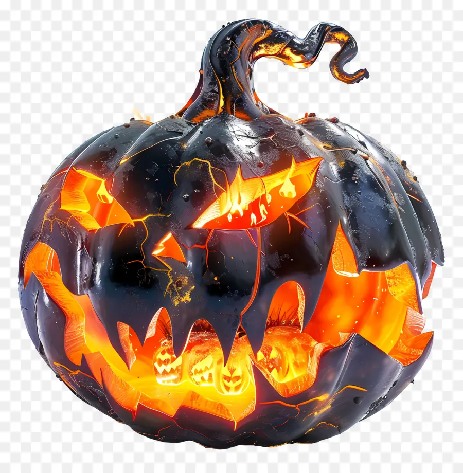 Labu Halloween Bersinar，Jack O' Lantern PNG