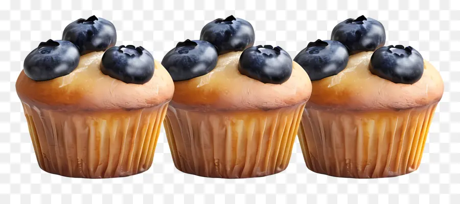 Muffin Blueberry，Tiga PNG