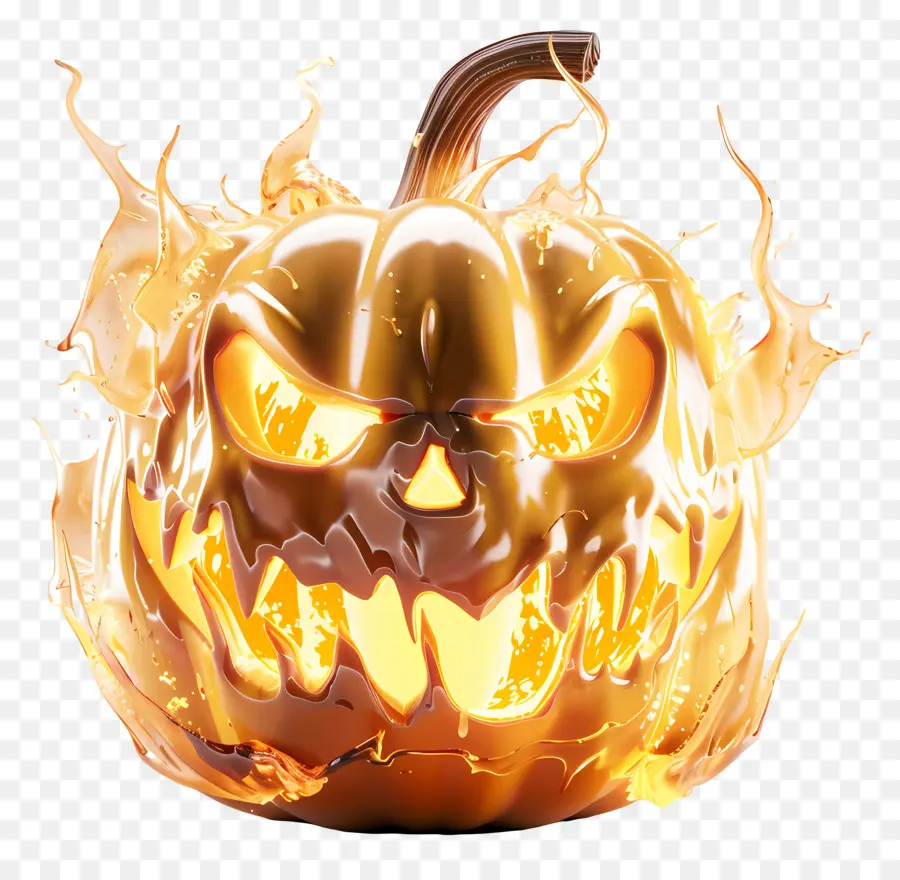 Labu Halloween Bersinar，Jack O' Lantern PNG