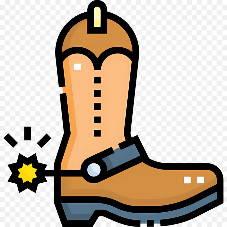 Sepatu Bot Koboi，Boot PNG