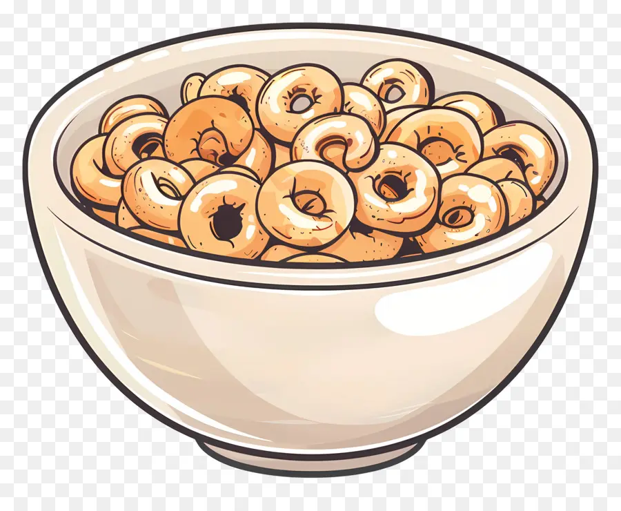 Semangkuk Cheerios，Mangkuk Sereal PNG