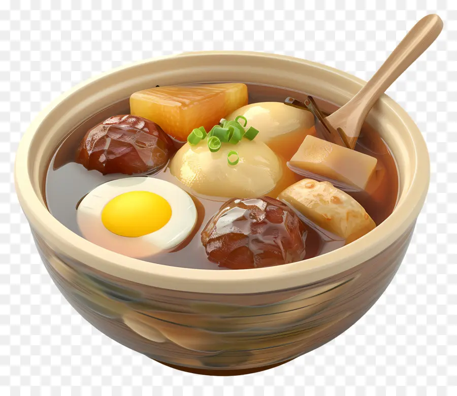 Sup Oden，Semangkuk Sup PNG