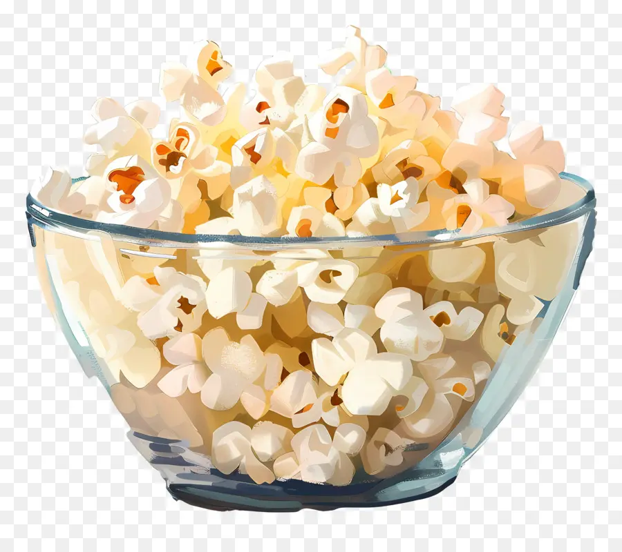 Semangkuk Popcorn，Camilan PNG