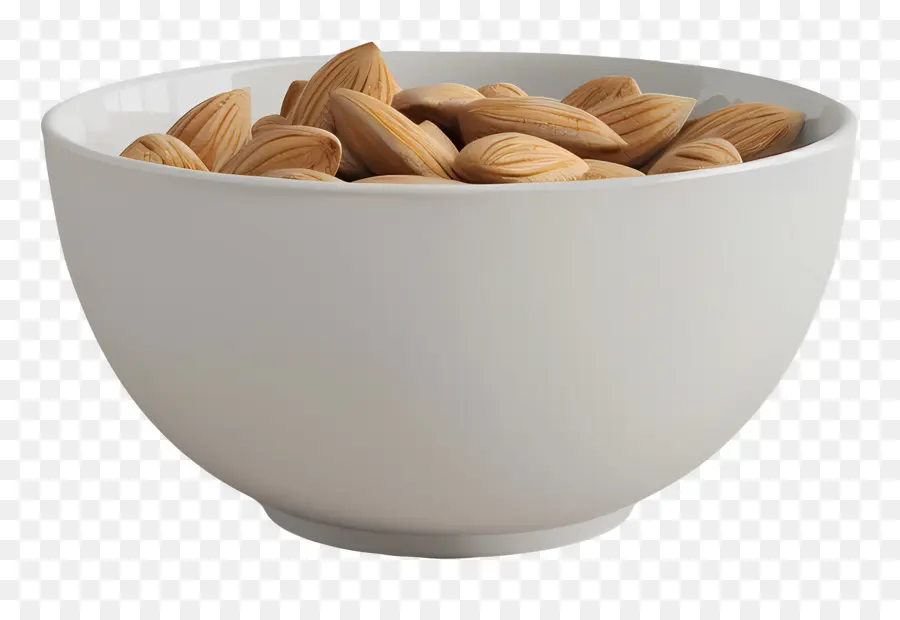 Mangkuk Almond，Kacang Almond PNG