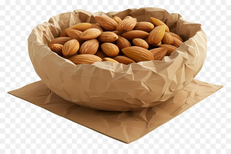 Mangkuk Almond，Semangkuk Almond PNG