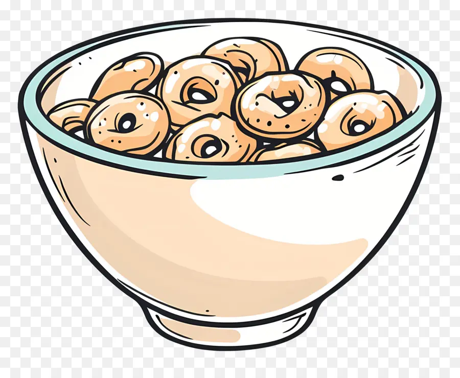 Semangkuk Cheerios，Semangkuk Sereal PNG