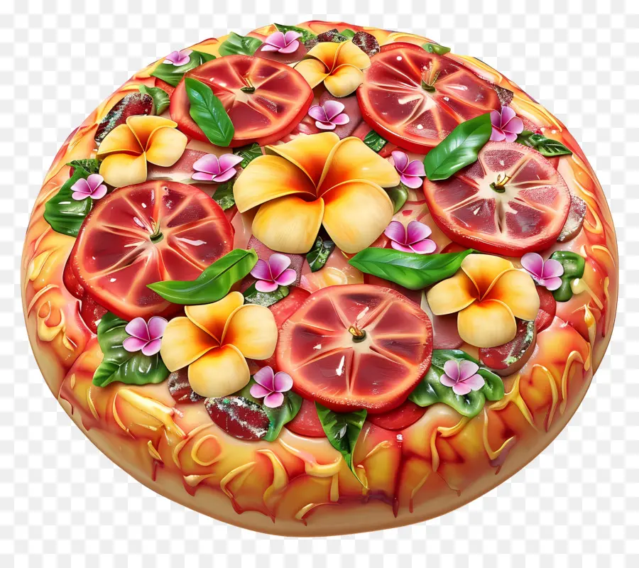 Pizza Hawaii，Kue Dekoratif PNG