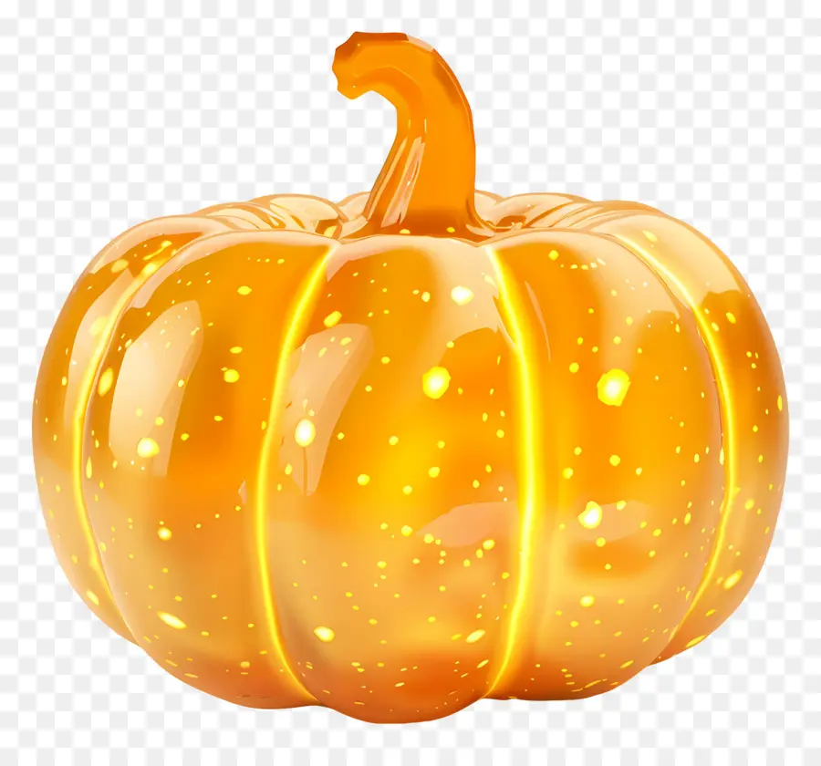 Labu Halloween Bersinar，Labu Kuning PNG