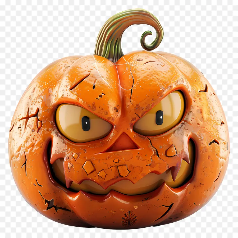 Labu Halloween Yang Lucu，Labu Yang Marah PNG