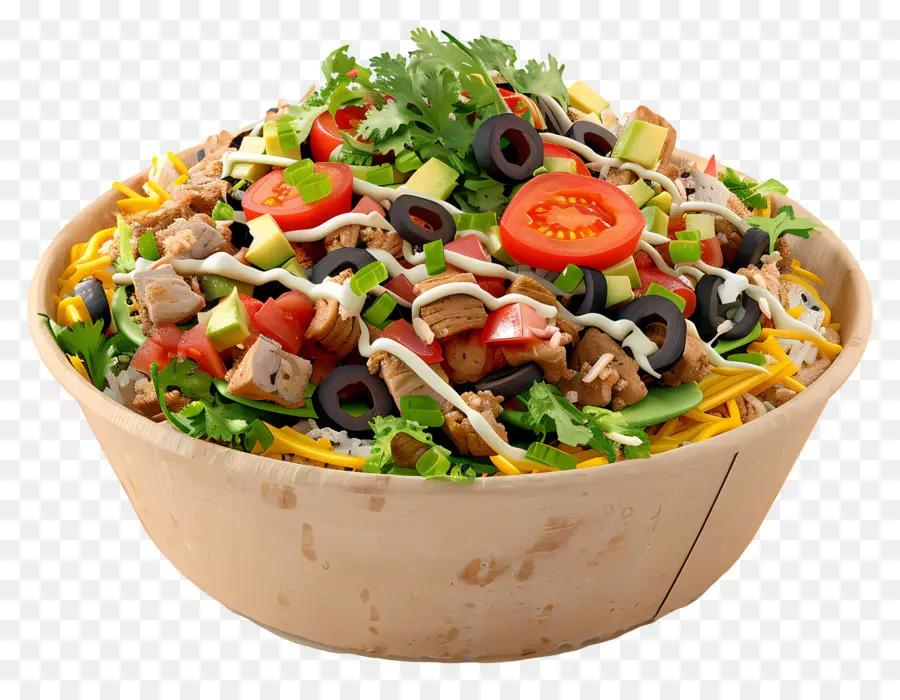 Mangkuk Burrito，Salad PNG