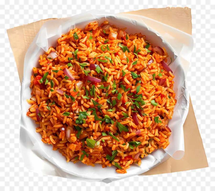 Nasi Jollof，Hidangan Nasi PNG