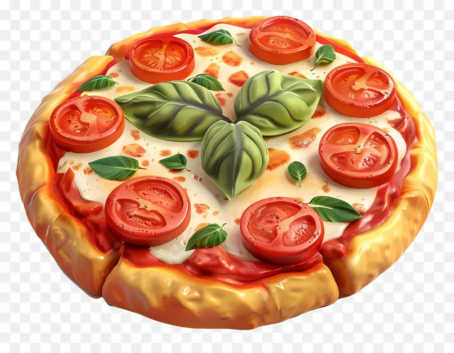 Pizza Margherita，Pizza PNG