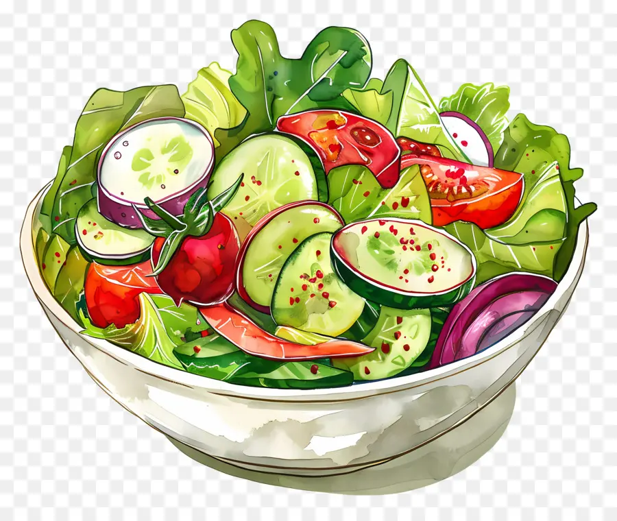 Salad Segar，Salad PNG