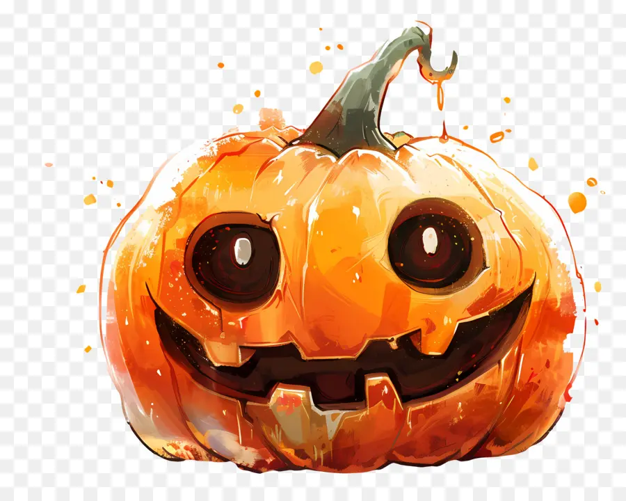 Labu Halloween Yang Lucu，Labu Tersenyum PNG