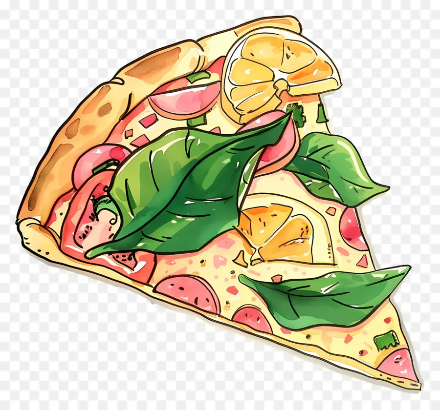 Pizza Hawaii，Potongan Pizza PNG