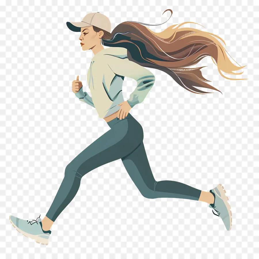 Wanita Jogging，Wanita Berlari PNG