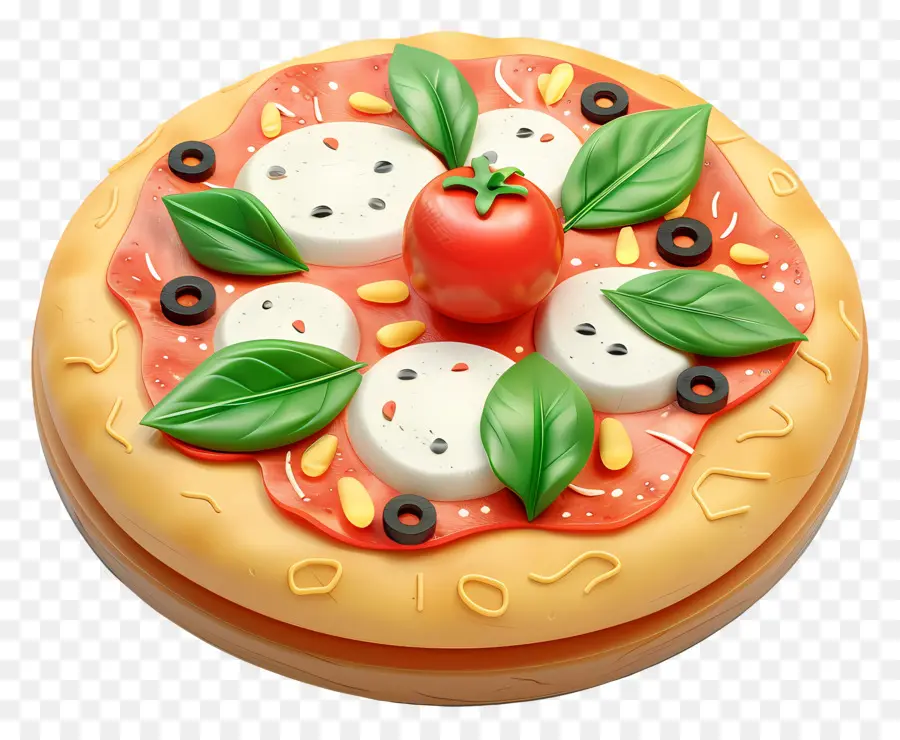 Pizza Margherita，Pizza PNG