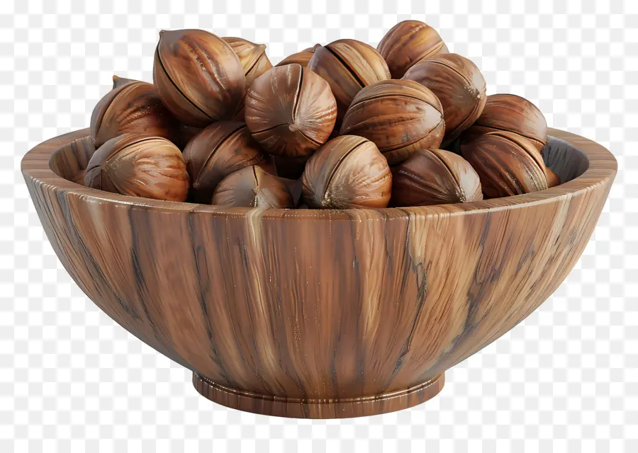 Kastanye，Semangkuk Hazelnut PNG