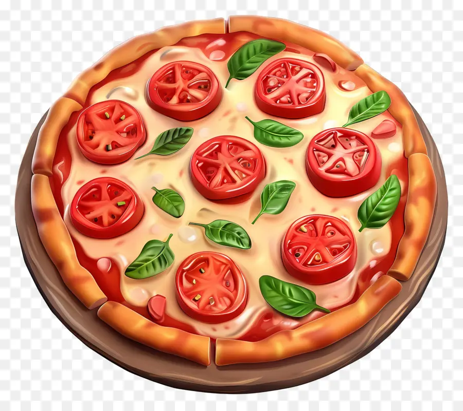 Pizza Margherita，Pizza PNG