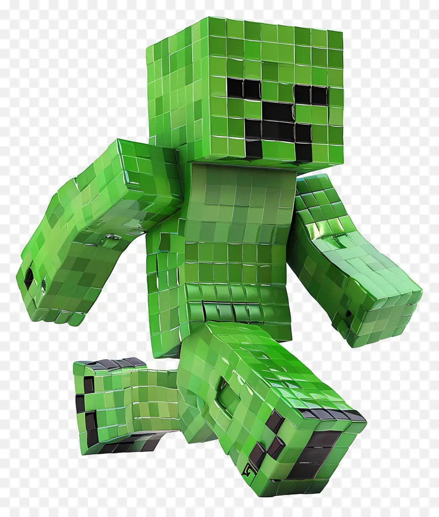 Minecraft Menjalar，Tanaman Merambat Hijau PNG