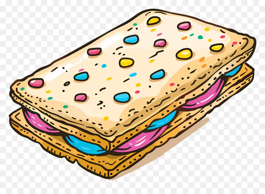 Kue Roti Pendek，Pop Tart PNG