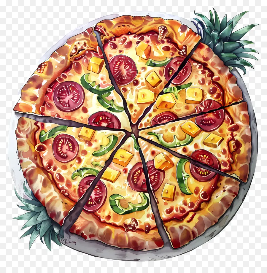 Pizza Hawaii，Pizza PNG