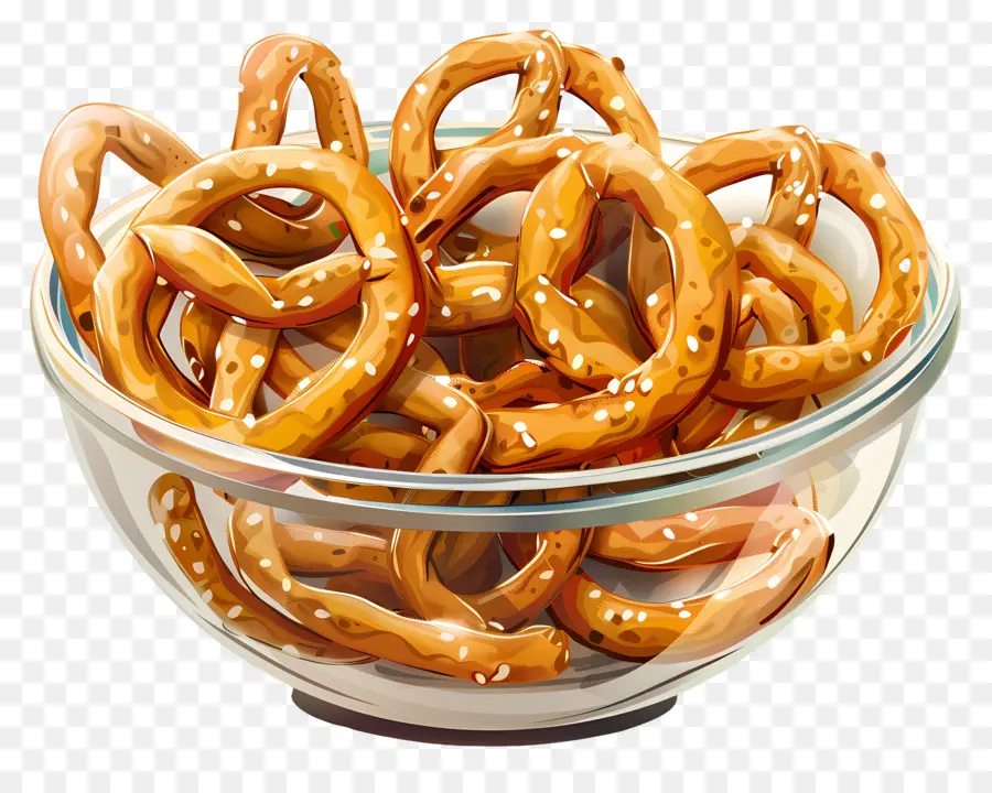 Semangkuk Pretzel，Pretzel PNG