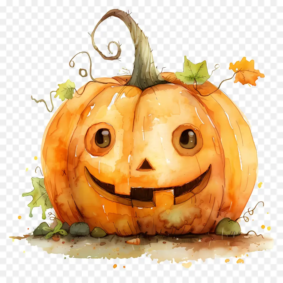 Labu Halloween Yang Lucu，Labu Tersenyum PNG