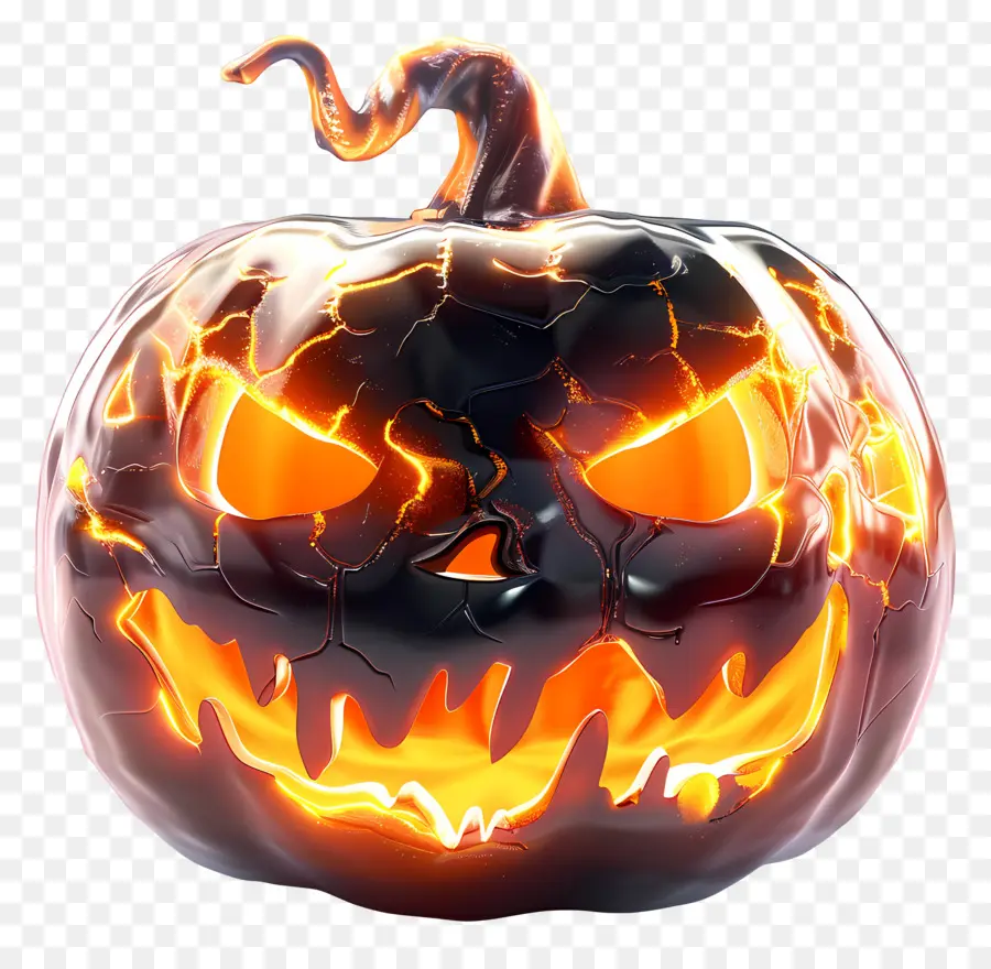 Labu Halloween Bersinar，Jack O' Lantern PNG