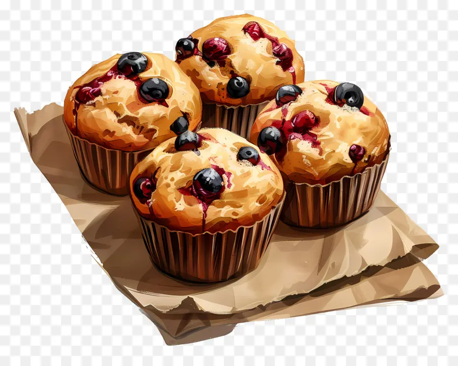 Muffin Cranberi，Muffin Blueberry PNG