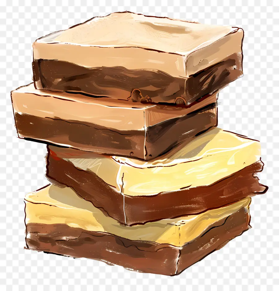 Tumpukan Fudge，Brownies PNG