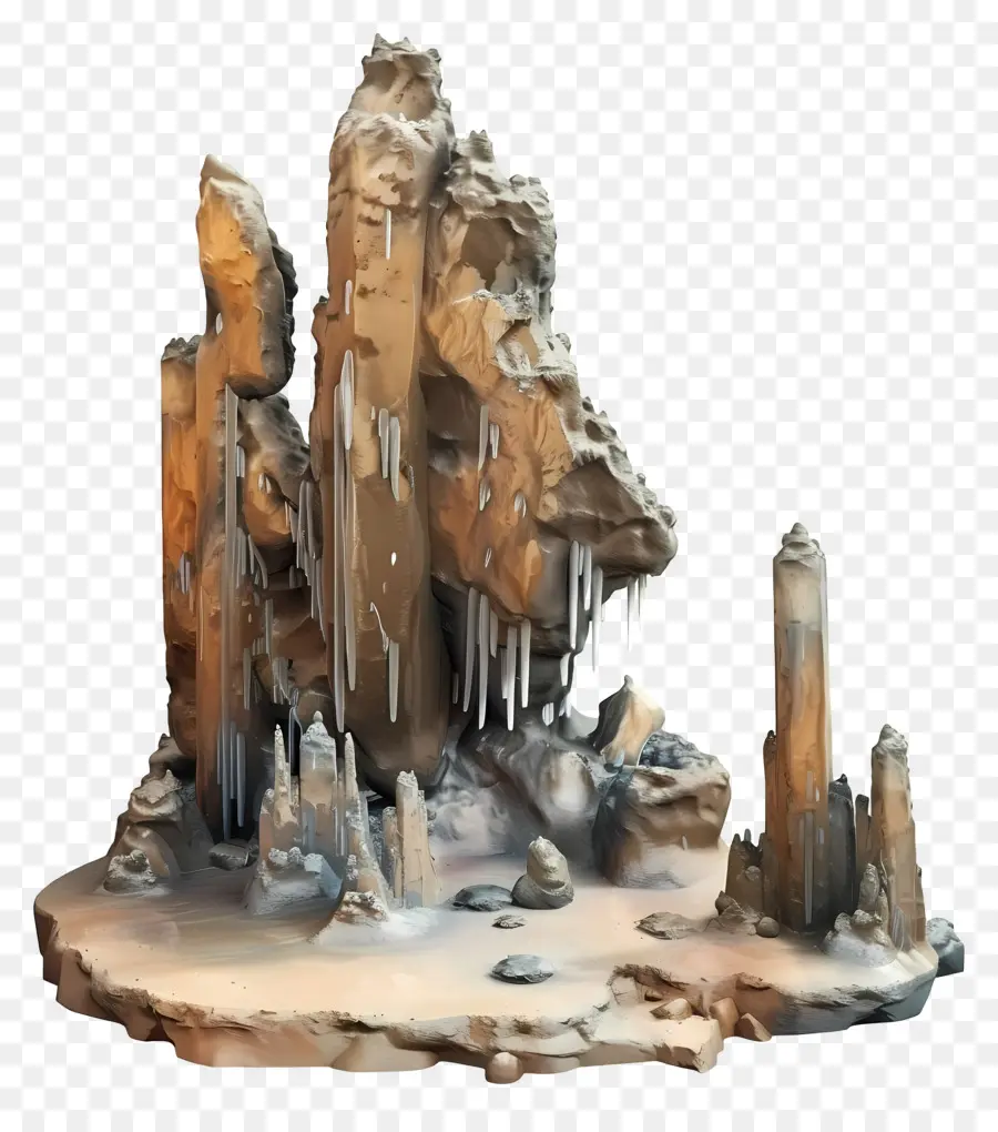 Stalaktit Stalagmit，Formasi Batuan PNG