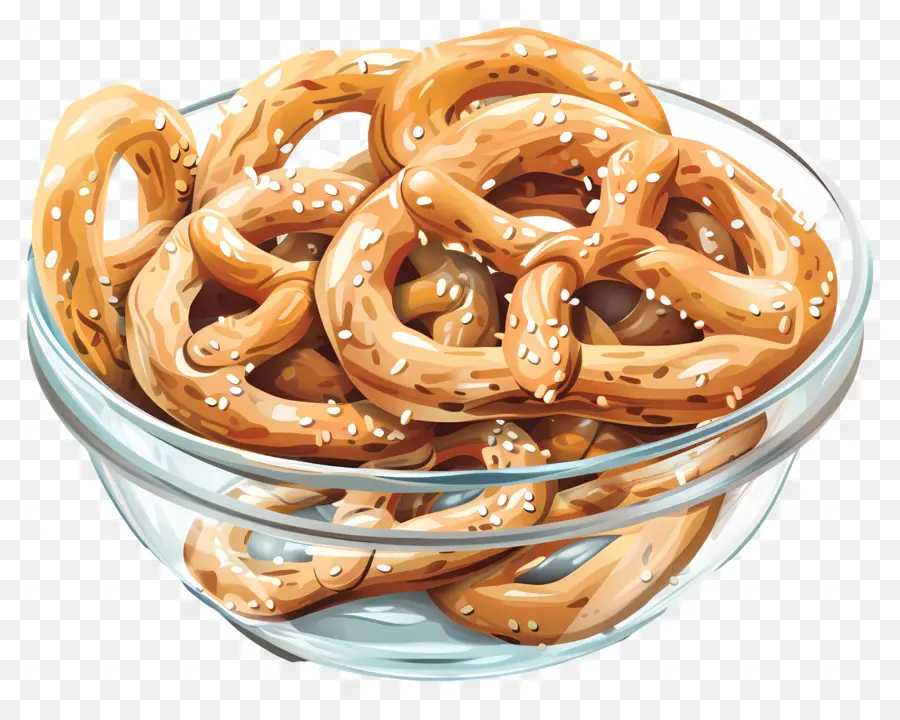 Semangkuk Pretzel，Pretzel PNG