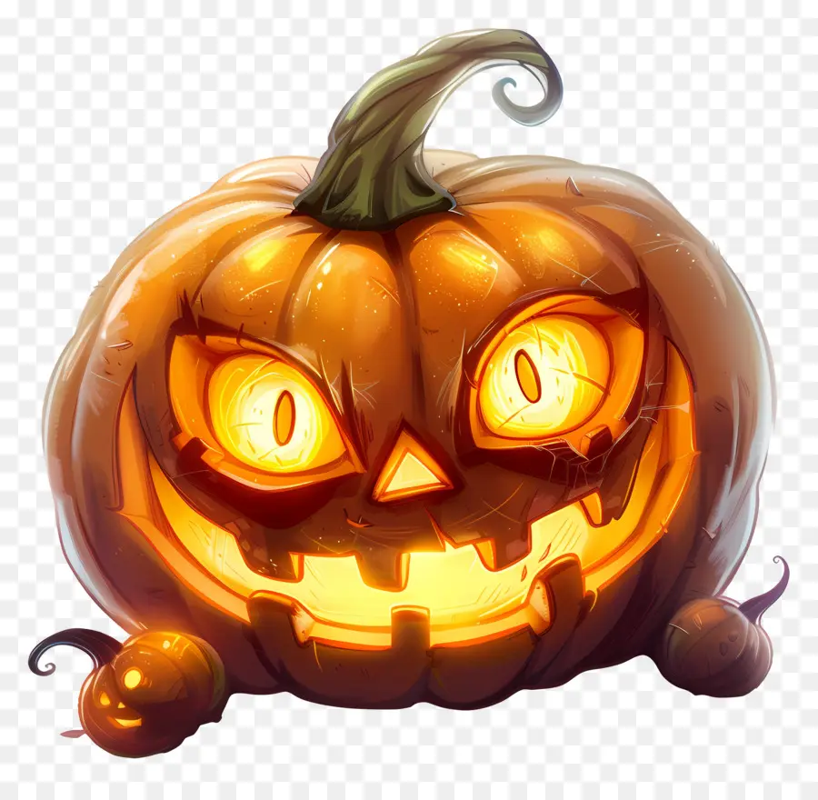 Labu Halloween Yang Lucu，Jack O' Lantern PNG