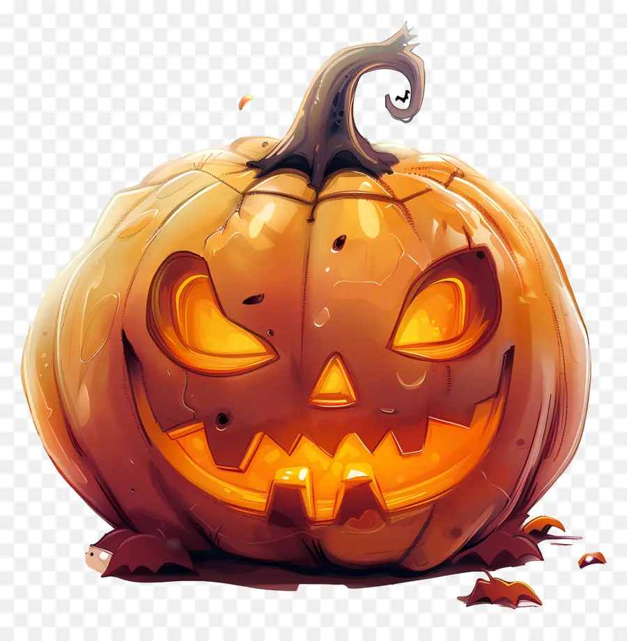 Labu Halloween Yang Lucu，Jack O' Lantern PNG