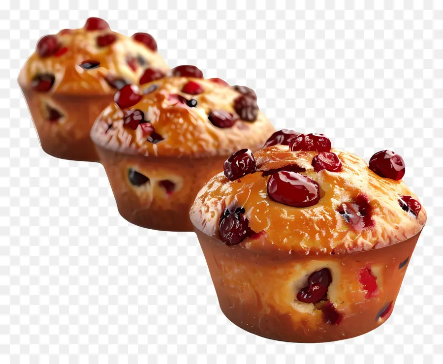 Muffin Cranberry，Muffin Beri PNG