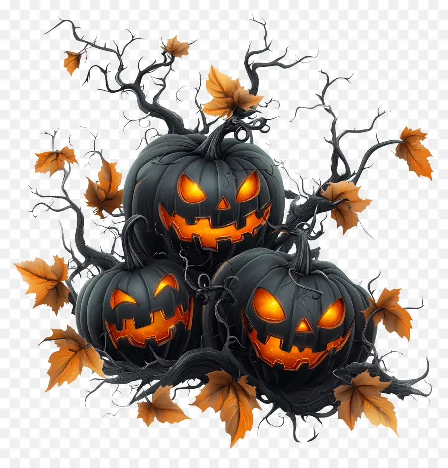 Samhain，Labu Halloween PNG