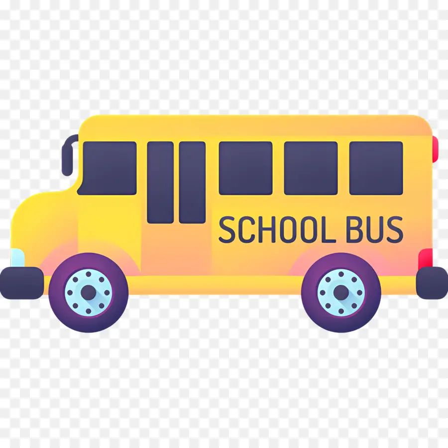 Bus Sekolah，Bus Sekolah Kuning PNG