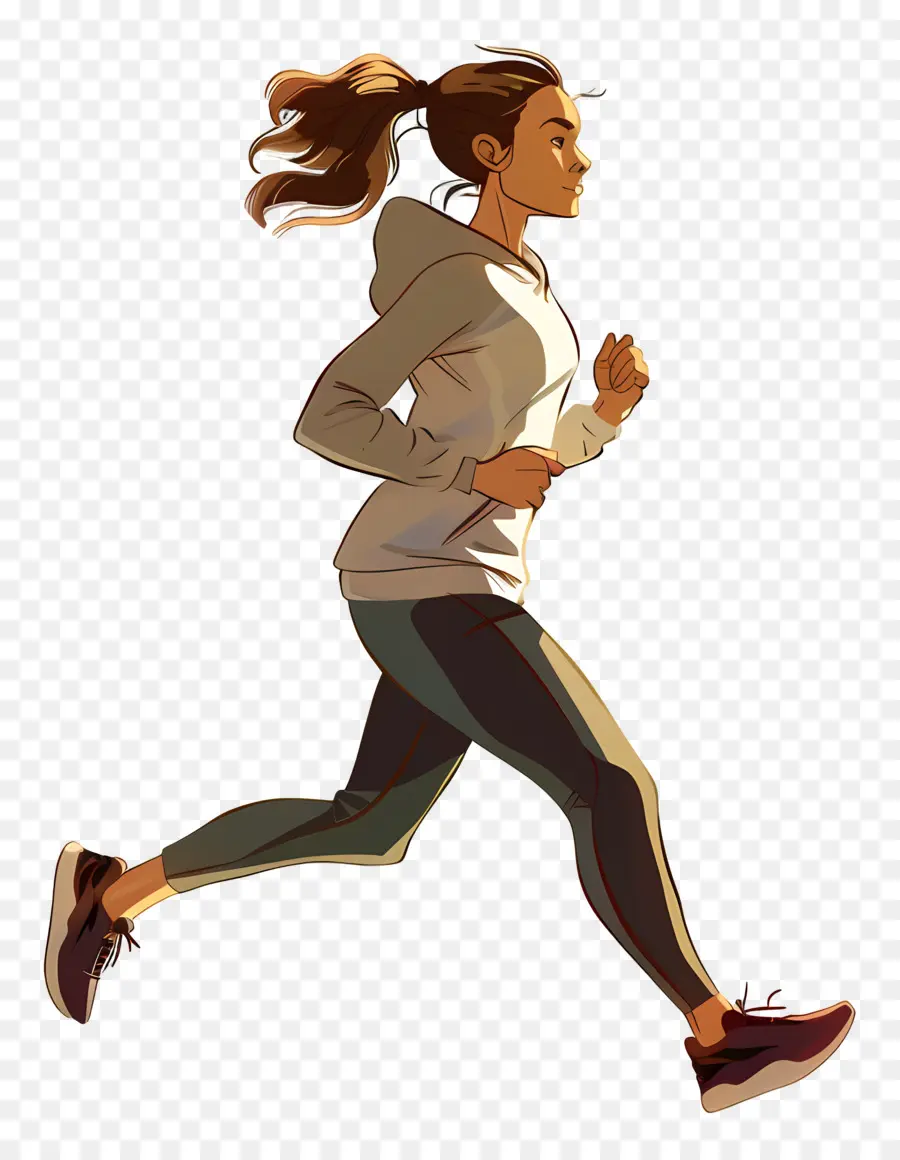 Wanita Jogging，Pelari PNG