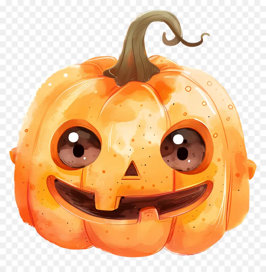 Labu Halloween Yang Lucu，Labu Kuning PNG