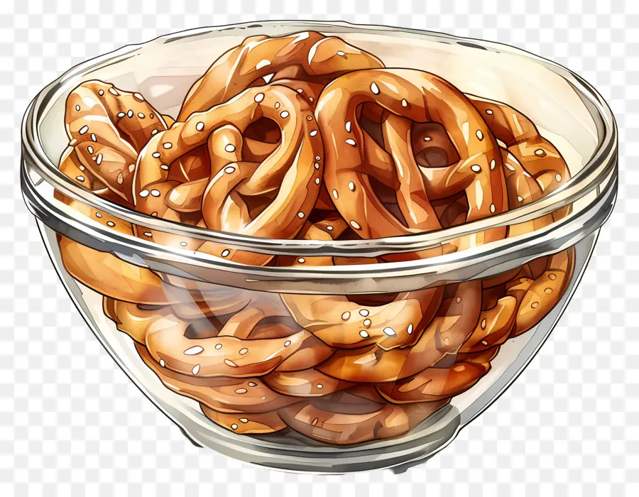 Semangkuk Pretzel，Pretzel PNG